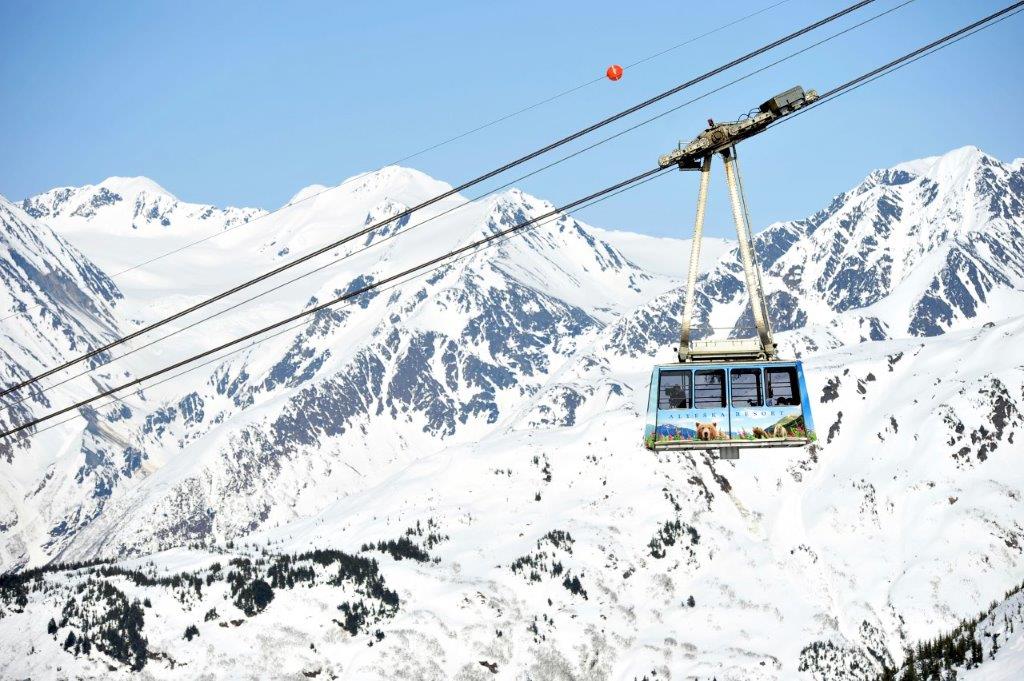 Wintersport am Mount Alyeska <br> Foto: Alyeska Resort
